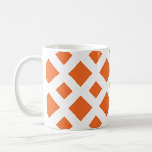 Orange Diamonds on White Kaffeetasse
