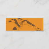 Orange, die - dünn denkt mini visitenkarte (Rückseite)