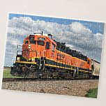 Orange Diesel Lokomotive Motor Eisenbahn Puzzle<br><div class="desc">Orange Black Diesel Loco Zug Puzzle - sehen Sie in meinem Geschäft für mehr großartige Zuggeschenke</div>