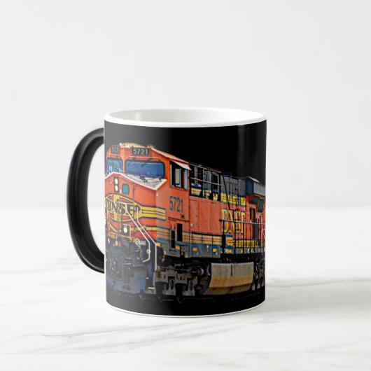 Orange Diesel Magic Morphing Tasse (Vorderseite Links)