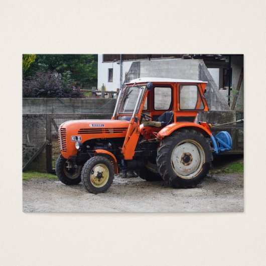Orange Diesel Tractor Steyr KL II (Vorderseite)