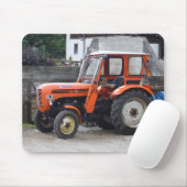 Orange Diesel Tractor Steyr KL II Mousepad (Mit Mouse)