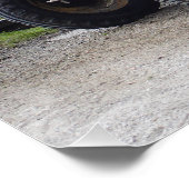 Orange Diesel Tractor Steyr KL II Poster (Ecke)