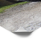 Orange Diesel Tractor Steyr KL II Poster (Ecke)