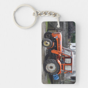 Orange Diesel Traktor Steyr KL II Schlüsselanhänger