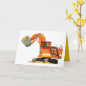 Orange Digger Karte (Gelbe Blume)