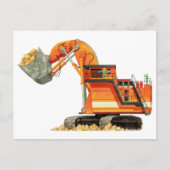 Orange Digger Postkarte (Vorderseite)