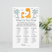 Orange Dino Was ist in deinem Handtaschenspiel Bab (Stehend Vorderseite)