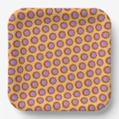 Orange Disk Ribbon von Kenneth Yoncich Pappteller (Vorderseite)