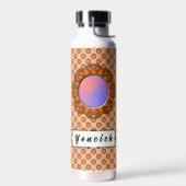 Orange Disk Ribbon von Kenneth Yoncich Trinkflasche (Links)