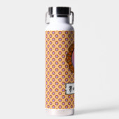 Orange Disk Ribbon von Kenneth Yoncich Trinkflasche (Vorne)