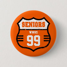 Orange Distressed Seniors Road Sign