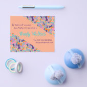 Orange dog bone design business Stationer Flyer (Einzeln)