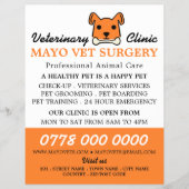 Orange Dog, Tierarzt, Veterinärdienst Flyer (Vorne)