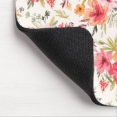 Orange Doodle Garden Blume Pattern Mousepad (Ecke)