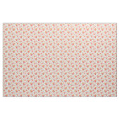 Orange Doodle Garden Blume Pattern Stoff (Yard (91,4 cm))
