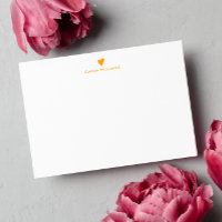 ORANGE Doodle Heart Formal Classic Family