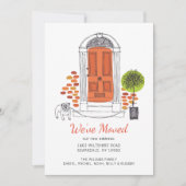 Orange Door Hund, den wir bewegt haben | Ankündigu Ankündigung (Vorderseite)