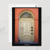 Orange Doorway Postkarte (Vorne/Hinten)