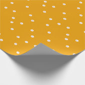 Orange Doppelpunkte Geschenkpapier (Ecke)