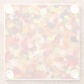 Orange Dot Glass Untersetzer (Rückseite)