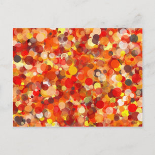 Orange Dot Postcard Postkarte