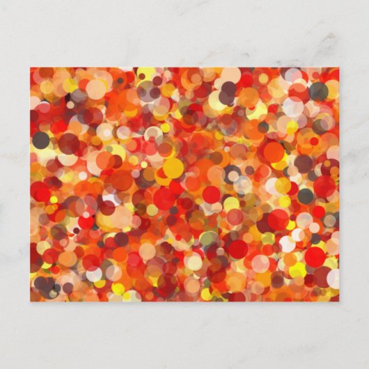 Orange Dot Postcard Postkarte (Vorderseite)