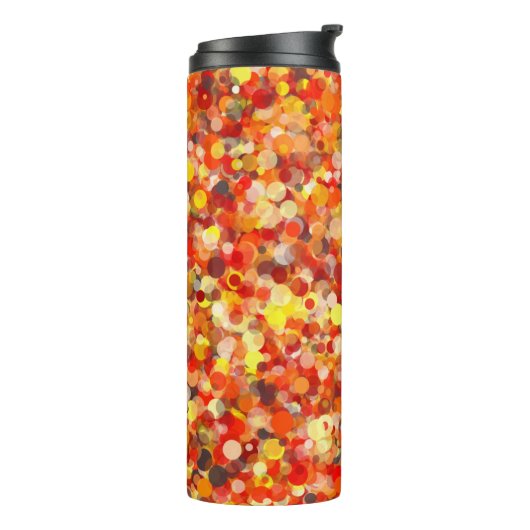 Orange Dot Thermal Tumbler Thermosbecher (Nach links gedreht)