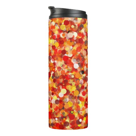 Orange Dot Thermal Tumbler Thermosbecher (Nach rechts gedreht)