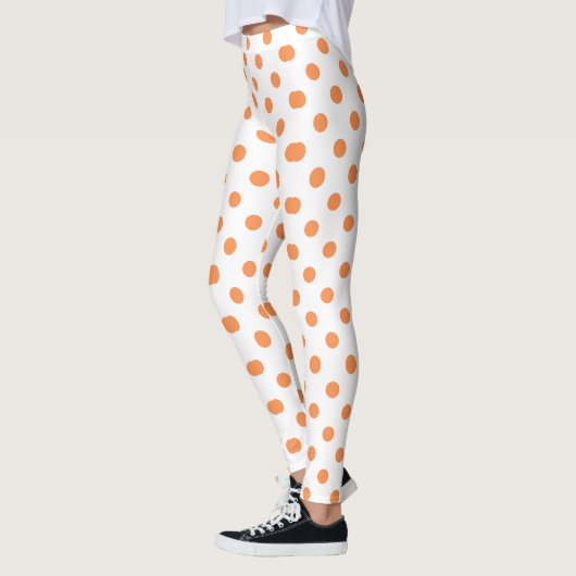 Orange Dotted Design Leggings (Links)