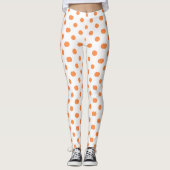Orange Dotted Design Leggings (Vorderseite)