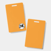 Orange DR. Logo Handyhülle Ausweis (Vorder- & Rückseite)