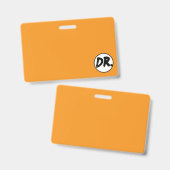 Orange DR. Logo Handyhülle Ausweis (Vorder- & Rückseite)