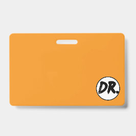 Orange DR. Logo Handyhülle Ausweis