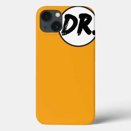Orange DR. Logo Handyhülle Case-Mate iPhone Hülle (Rückseite)