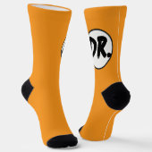 Orange DR. Logo Handyhülle Socken (Gewinkelt)