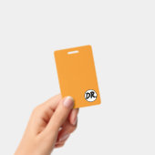 Orange DR. Logo Phone case Ausweis (Handheld)