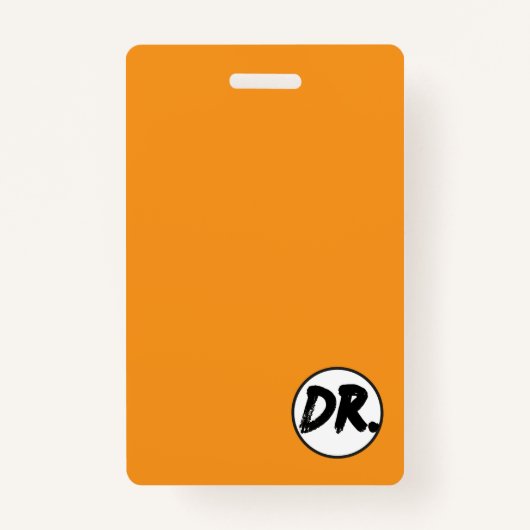 Orange DR. Logo Phone case Ausweis (Vorderseite)