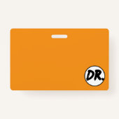 Orange DR. Logo Phone case Ausweis (Vorderseite)