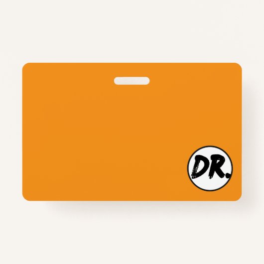 Orange DR. Logo Phone case Ausweis (Vorderseite)