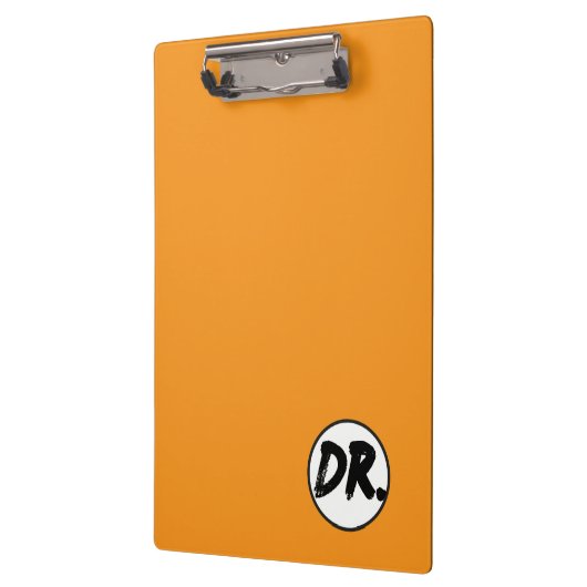 Orange DR. Logo Phone case Klemmbrett (Links)