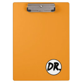Orange DR. Logo Phone case Klemmbrett