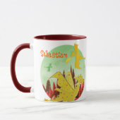 Orange Drache-Tasse kundengerechtes Tasse (Links)