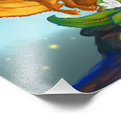 Orange Dragon 11x14 Print Fotodruck (Ecke)