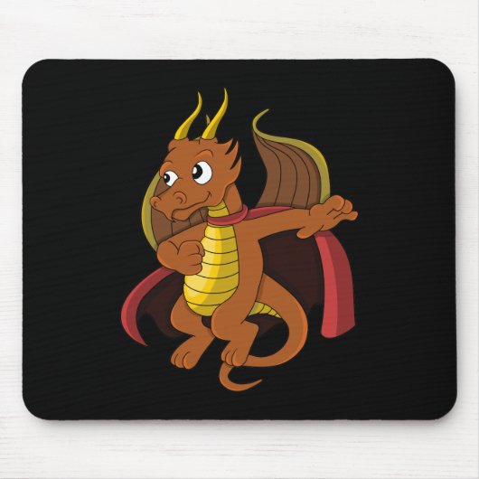 Orange Dragon Cartoon Mouse Pad Mousepad (Vorne)