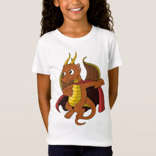 Orange Dragon Cartoon T - Shirt