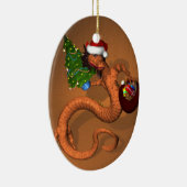 Orange Dragon Keramik Ornament (Rechts)