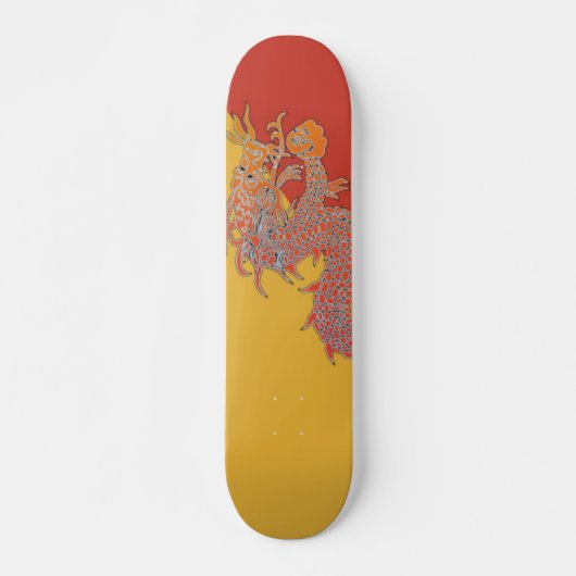 Orange Dragon Skateboard (Vorne)