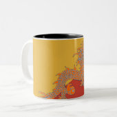 Orange Dragon Tasse (Vorderseite Links)