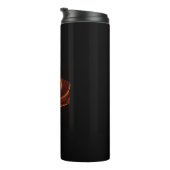 Orange Drahtgitter-Torus-Objekt Thermosbecher (Nach rechts gedreht)